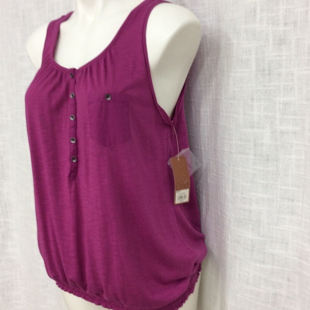 Sonoma Large Raspberry Smocked Tank - Picture 4 of 9